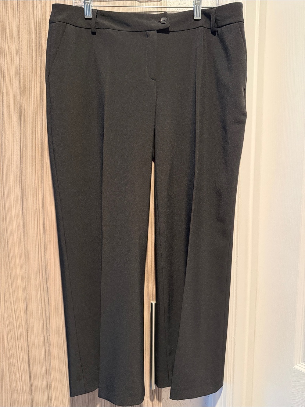 Alia Black Straight-Leg Dress Trousers